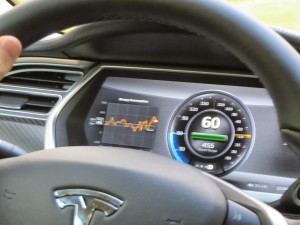 Elektisch rijen in een Tesla Model S